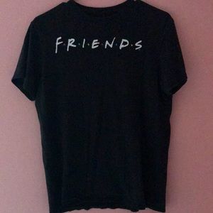 Black Unisex Medium Sized Friends Tee